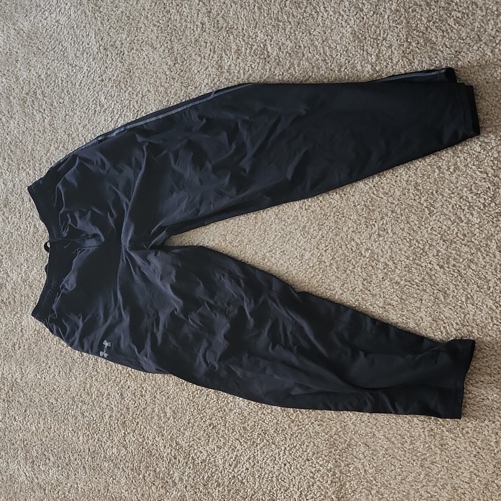 Under Armour Loose Black Athletic Pants Men's Large